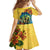 Barbados Mahi-mahi Trident Family Matching Off The Shoulder Long Sleeve Dress and Hawaiian Shirt - Wonder Print Shop