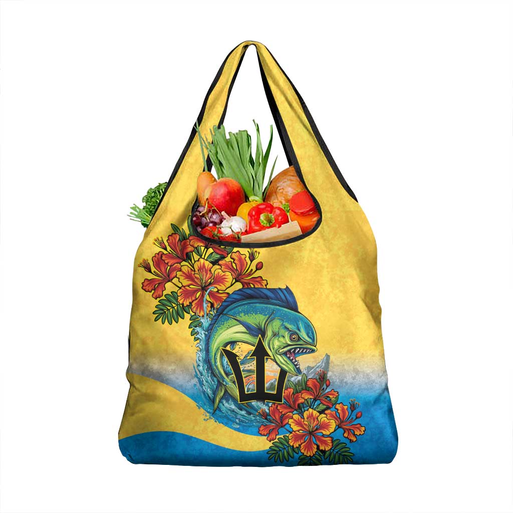 Barbados Mahi-mahi Trident Grocery Bag - Wonder Print Shop