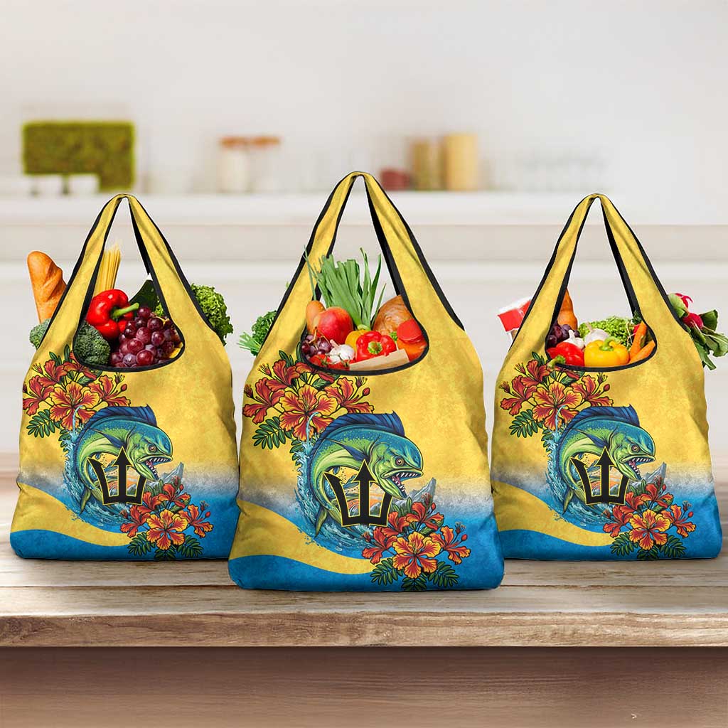 Barbados Mahi-mahi Trident Grocery Bag - Wonder Print Shop