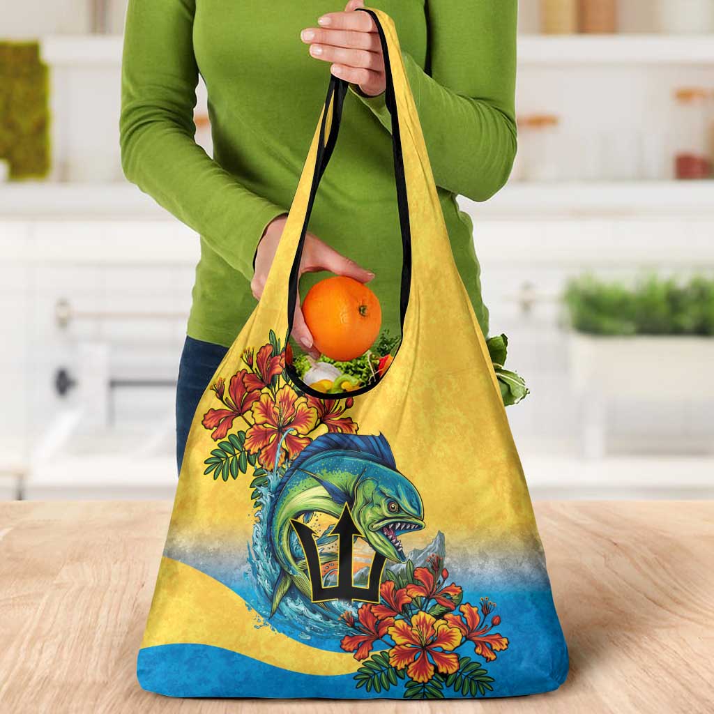 Barbados Mahi-mahi Trident Grocery Bag - Wonder Print Shop