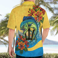 Barbados Mahi-mahi Trident Hawaiian Shirt - Wonder Print Shop