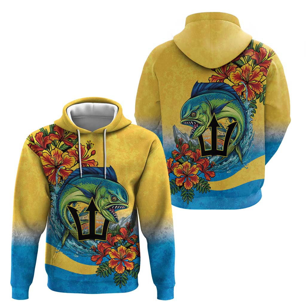 Barbados Mahi-mahi Trident Hoodie - Wonder Print Shop