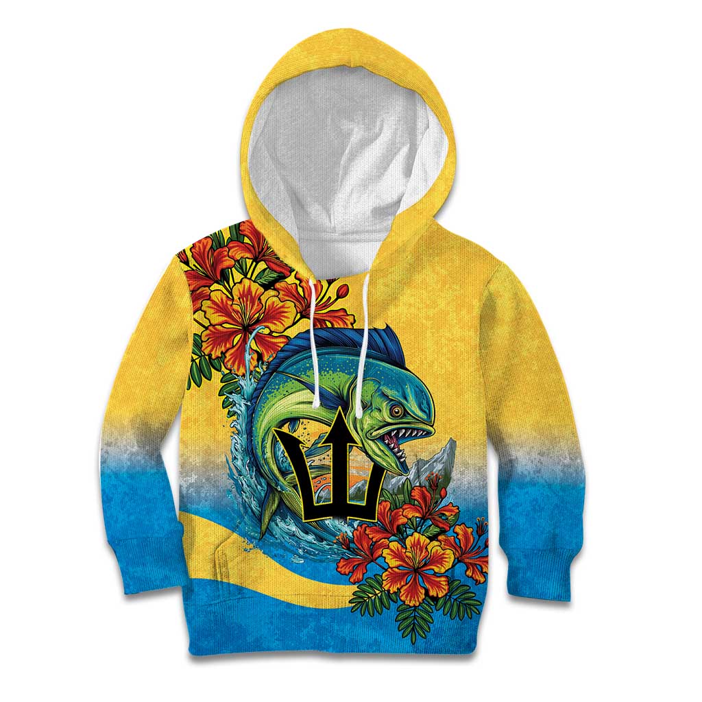 Barbados Mahi-mahi Trident Kid Hoodie - Wonder Print Shop
