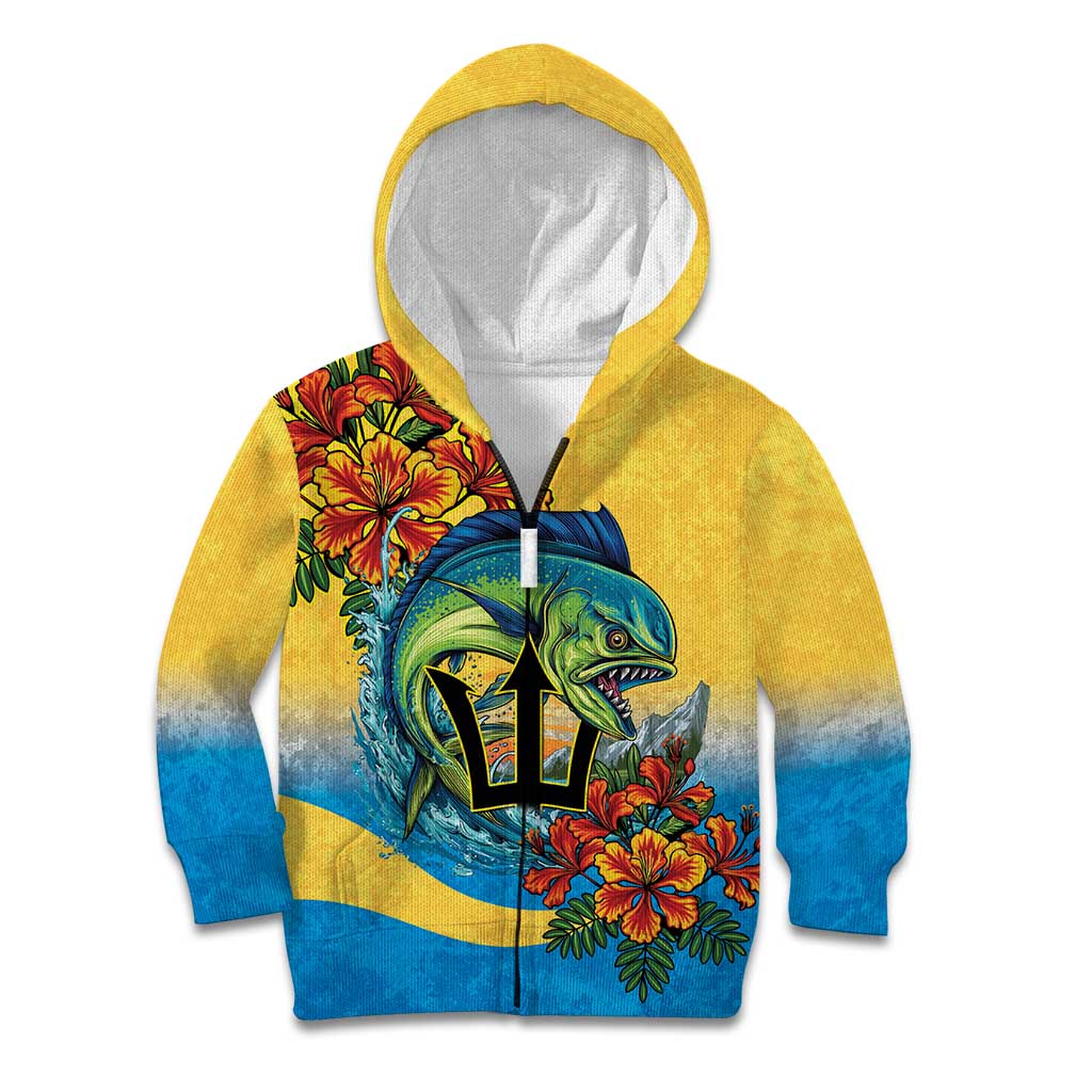 Barbados Mahi-mahi Trident Kid Hoodie - Wonder Print Shop