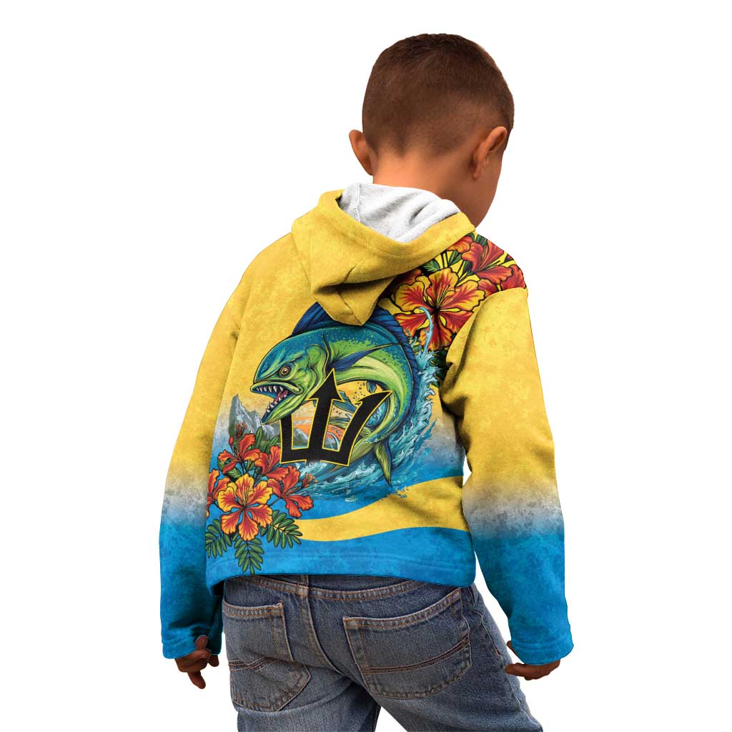 Barbados Mahi-mahi Trident Kid Hoodie - Wonder Print Shop