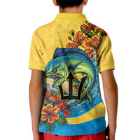 Barbados Mahi-mahi Trident Kid Polo Shirt - Wonder Print Shop