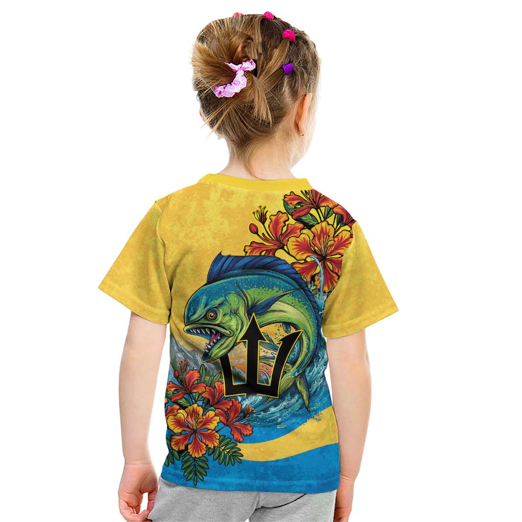 Barbados Mahi-mahi Trident Kid T Shirt - Wonder Print Shop