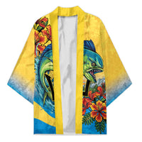Barbados Mahi-mahi Trident Kimono - Wonder Print Shop