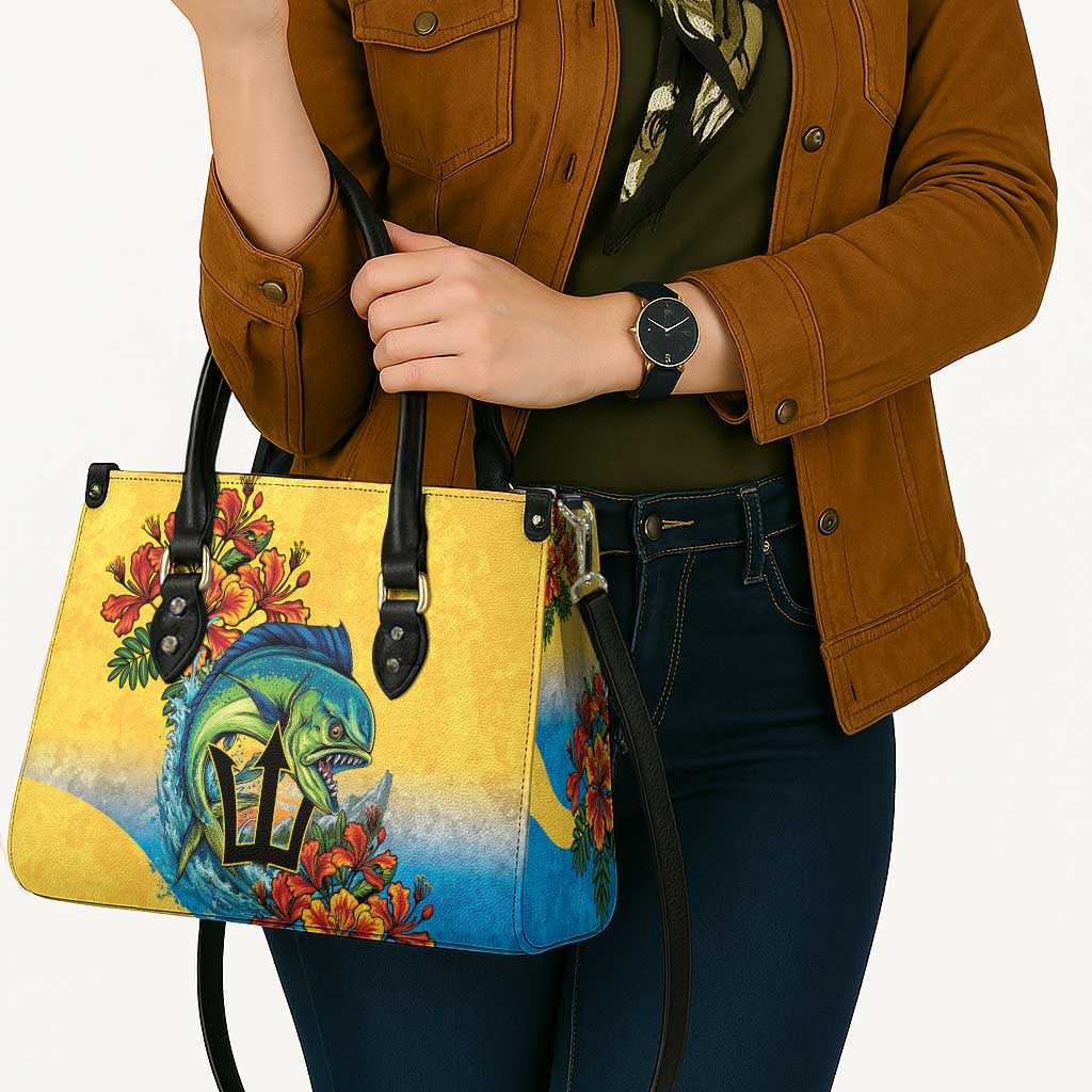 Barbados Mahi-mahi Trident Leather Bag - Wonder Print Shop