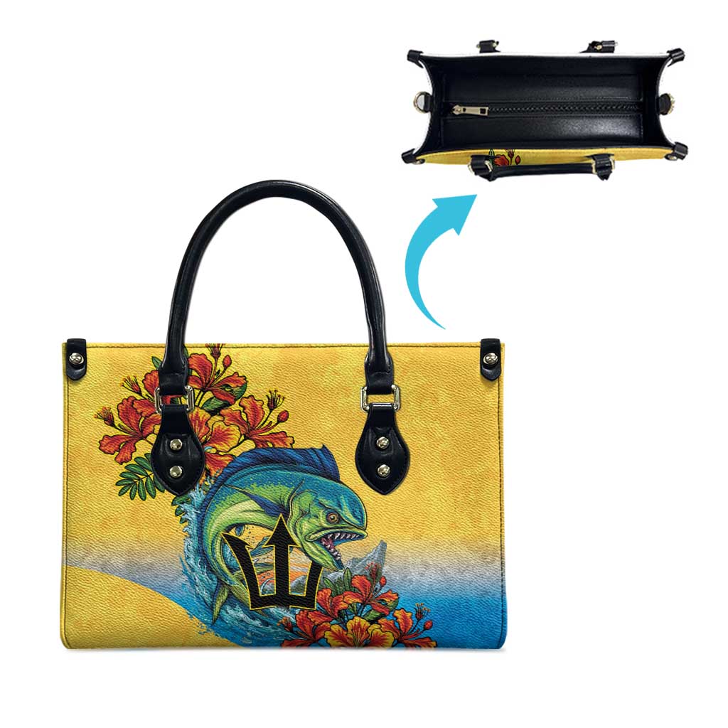 Barbados Mahi-mahi Trident Leather Bag - Wonder Print Shop
