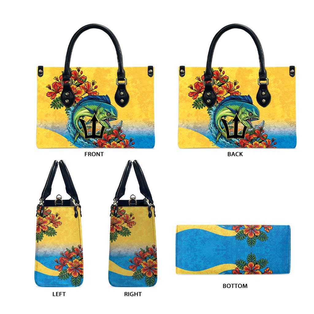 Barbados Mahi-mahi Trident Leather Bag - Wonder Print Shop