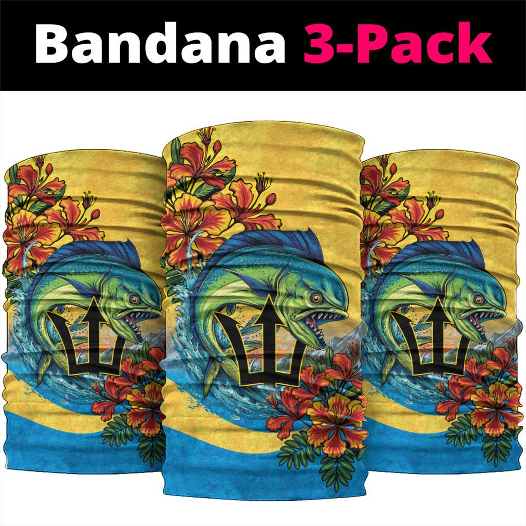 Barbados Mahi-mahi Trident Neck Gaiter - Wonder Print Shop