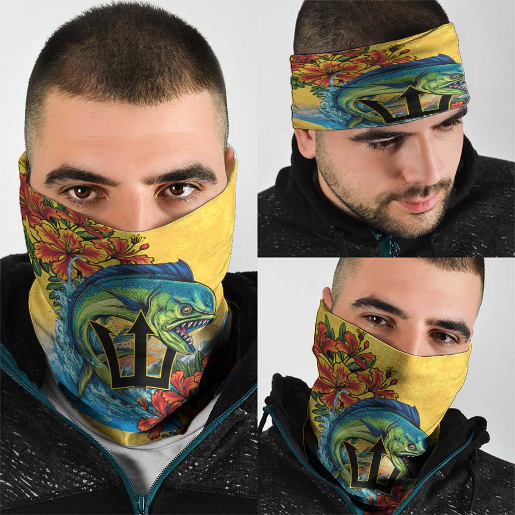 Barbados Mahi-mahi Trident Neck Gaiter - Wonder Print Shop