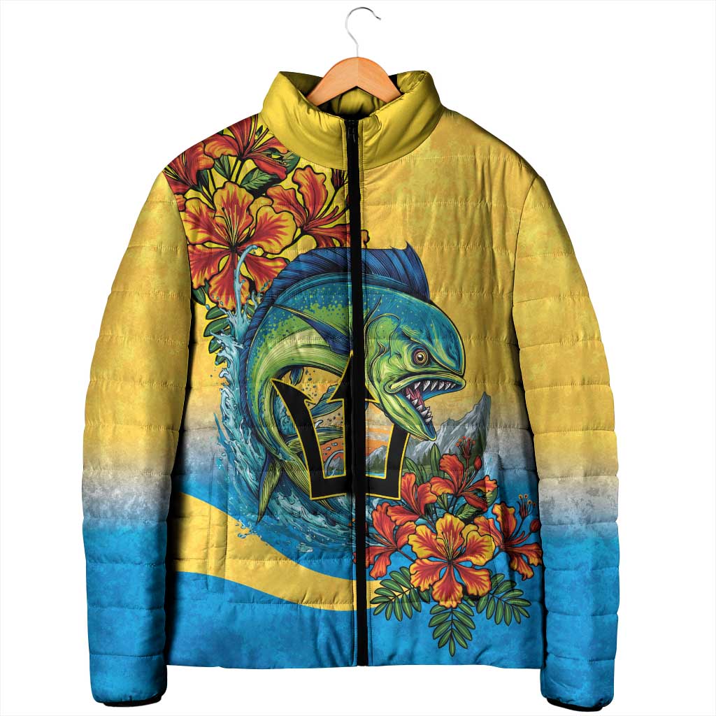 Barbados Mahi-mahi Trident Padded Jacket - Wonder Print Shop