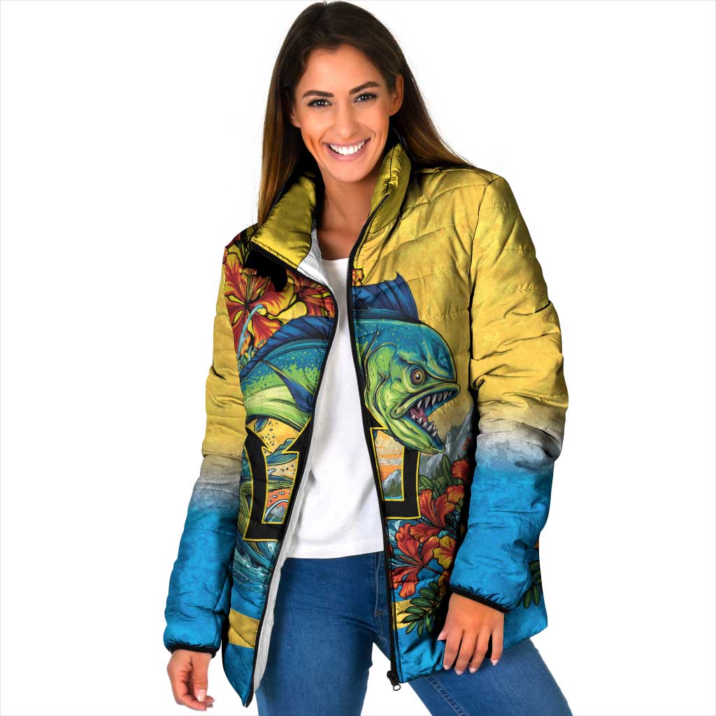 Barbados Mahi-mahi Trident Padded Jacket - Wonder Print Shop