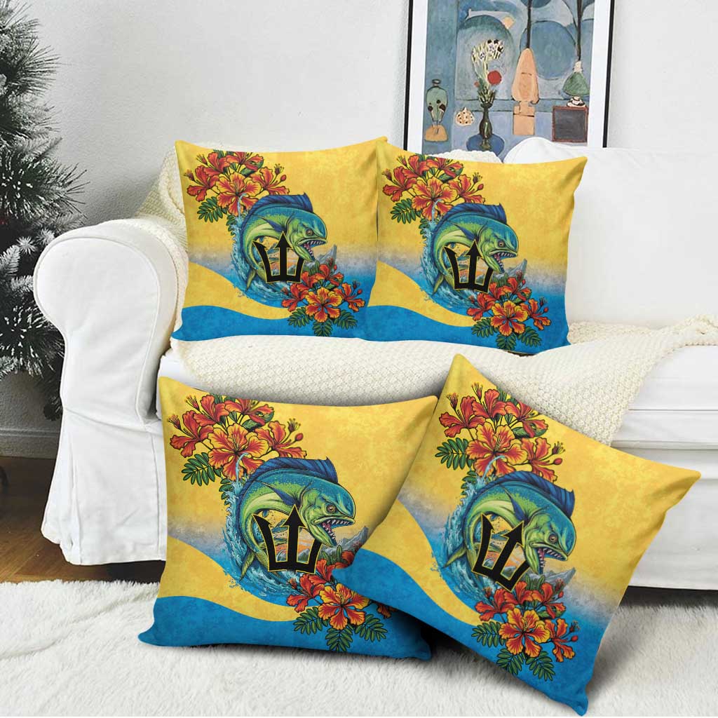 Barbados Mahi-mahi Trident Pillow Cover - Wonder Print Shop