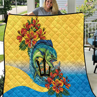 Barbados Mahi-mahi Trident Quilt - Wonder Print Shop