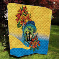 Barbados Mahi-mahi Trident Quilt - Wonder Print Shop