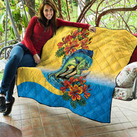 Barbados Mahi-mahi Trident Quilt - Wonder Print Shop