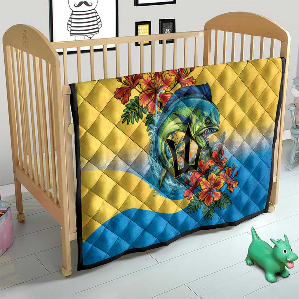 Barbados Mahi-mahi Trident Quilt - Wonder Print Shop