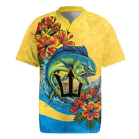 Barbados Mahi-mahi Trident Rugby Jersey - Wonder Print Shop