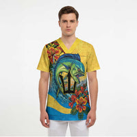 Black Barbadians Mahi-mahi Trident Scrub Top