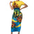 Barbados Mahi-mahi Trident Short Sleeve Bodycon Dress - Wonder Print Shop