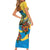Barbados Mahi-mahi Trident Short Sleeve Bodycon Dress - Wonder Print Shop
