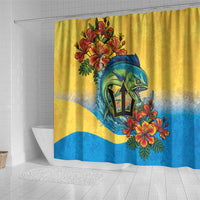 Barbados Mahi-mahi Trident Shower Curtain - Wonder Print Shop