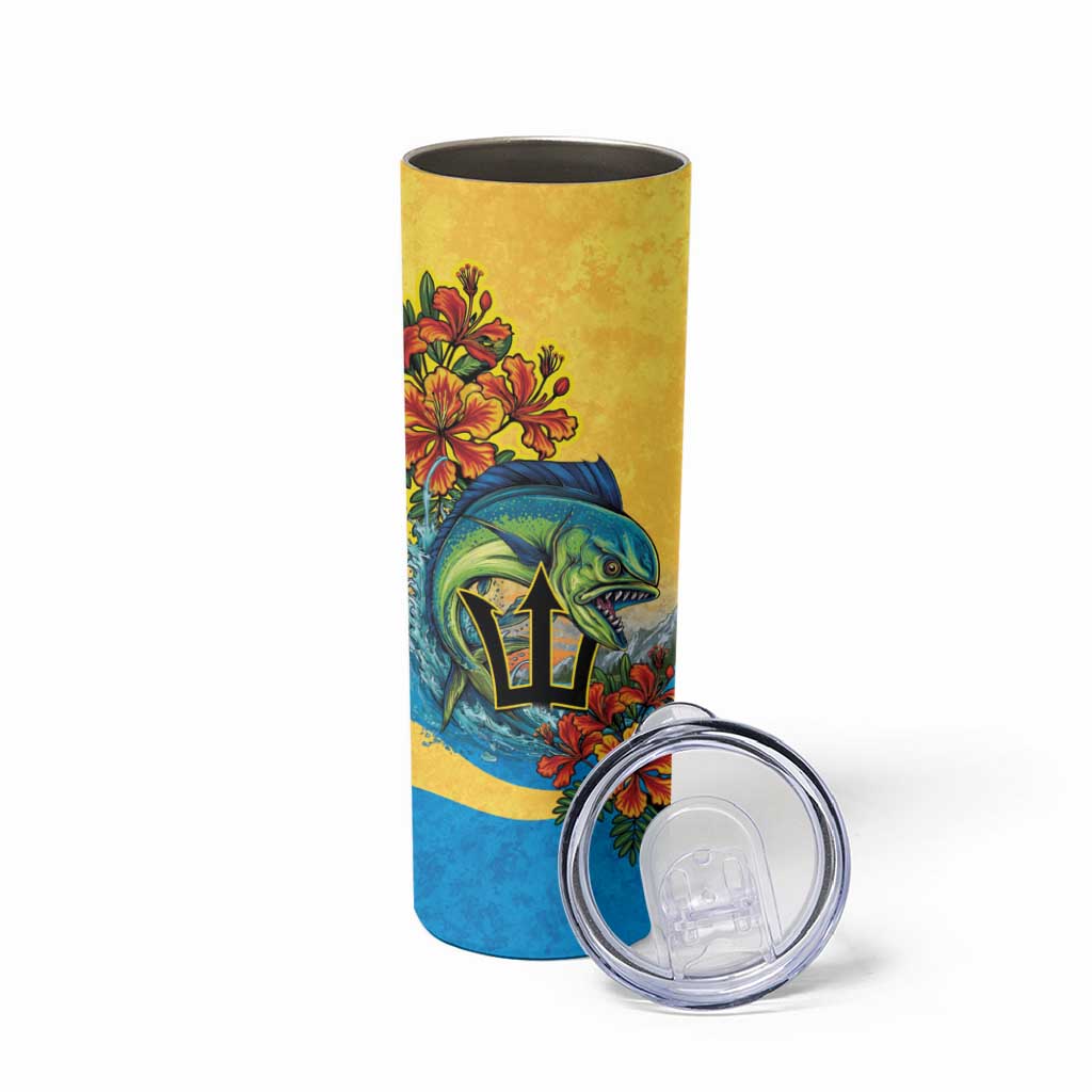 Barbados Mahi-mahi Trident Skinny Tumbler - Wonder Print Shop