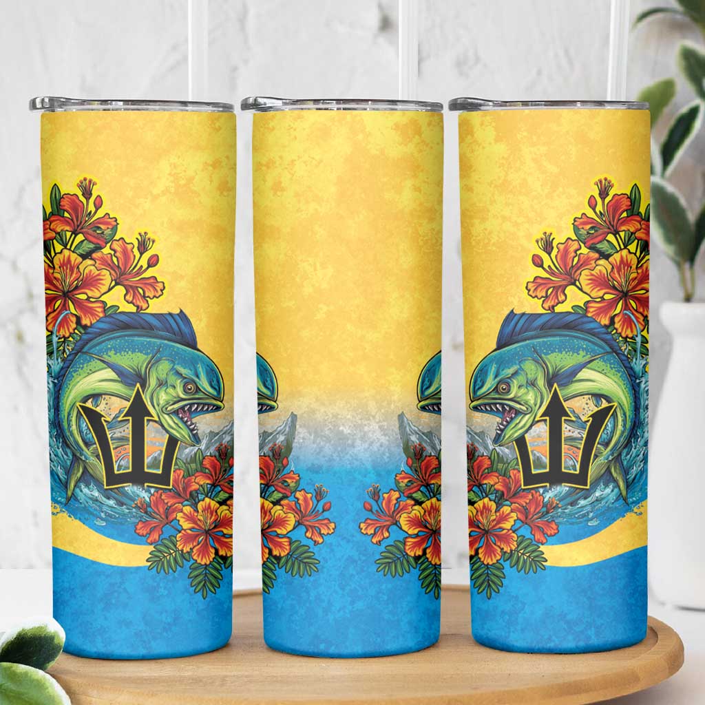 Barbados Mahi-mahi Trident Skinny Tumbler - Wonder Print Shop