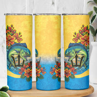 Barbados Mahi-mahi Trident Skinny Tumbler - Wonder Print Shop