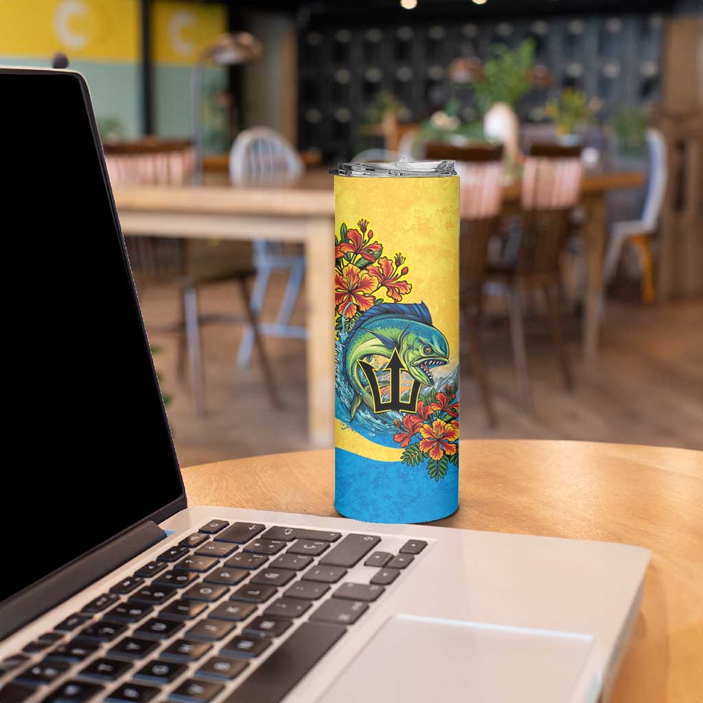 Barbados Mahi-mahi Trident Skinny Tumbler - Wonder Print Shop