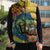 Barbados Mahi-mahi Trident Sleeveless Puffer Jacket - Wonder Print Shop