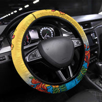 Barbados Mahi-mahi Trident Steering Wheel Cover - Wonder Print Shop
