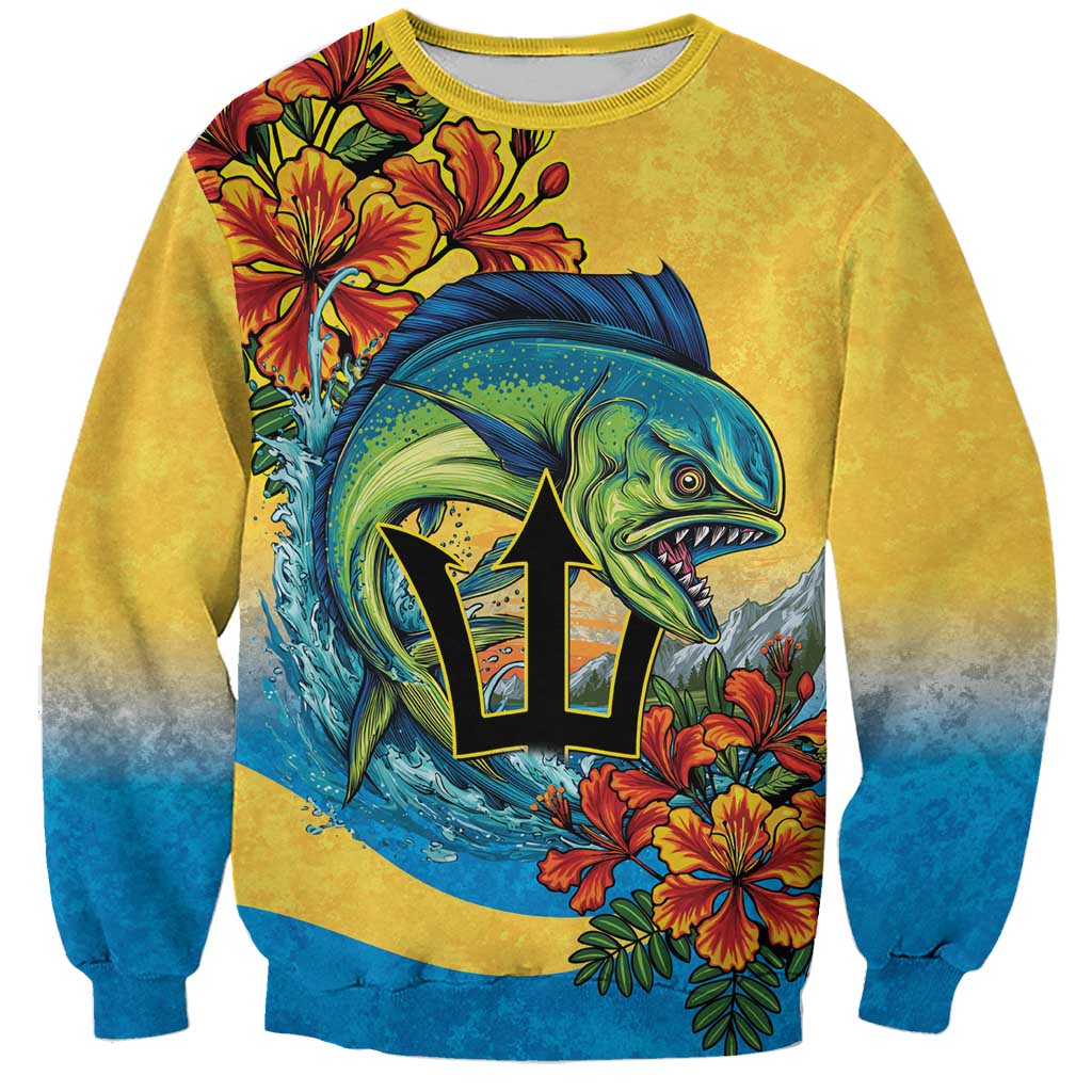 Barbados Mahi-mahi Trident Sweatshirt - Wonder Print Shop