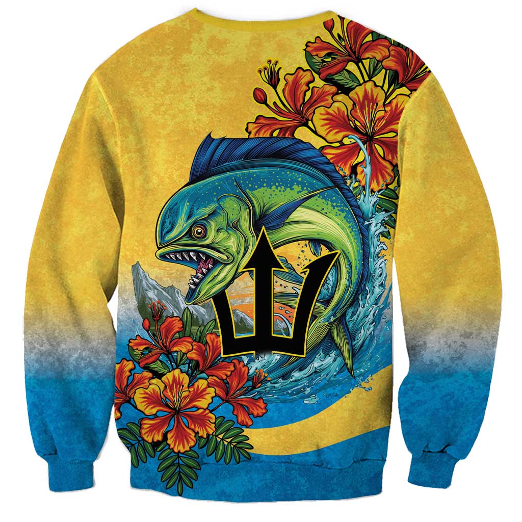 Barbados Mahi-mahi Trident Sweatshirt - Wonder Print Shop