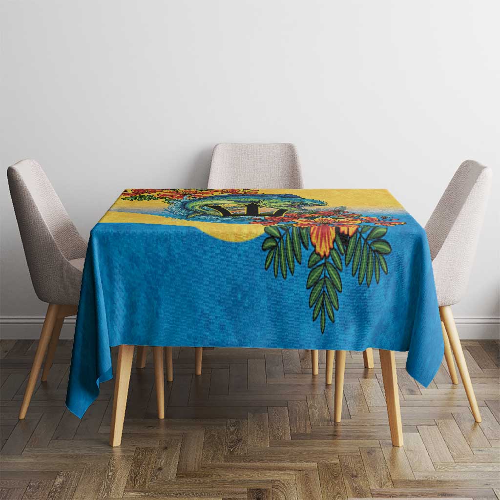 Barbados Mahi-mahi Trident Tablecloth - Wonder Print Shop