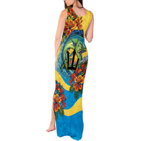 Barbados Mahi-mahi Trident Tank Maxi Dress - Wonder Print Shop