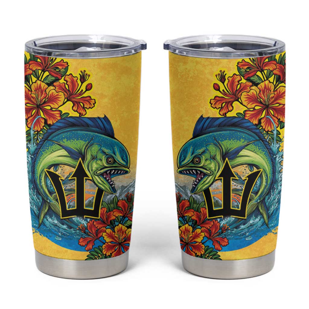 Barbados Mahi-mahi Trident Tumbler Cup - Wonder Print Shop