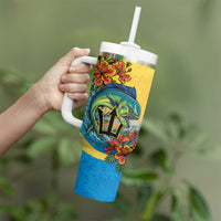 Barbados Mahi-mahi Trident Tumbler With Handle - Wonder Print Shop