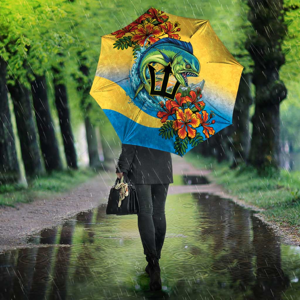 Barbados Mahi-mahi Trident Umbrella - Wonder Print Shop