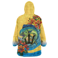 Barbados Mahi-mahi Trident Wearable Blanket Hoodie - Wonder Print Shop