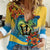 Barbados Mahi-mahi Trident Women Casual Shirt - Wonder Print Shop