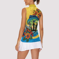 Barbados Mahi-mahi Trident Women Sleeveless Polo Shirt - Wonder Print Shop