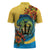 Barbados Mahi-mahi Trident Zipper Polo Shirt - Wonder Print Shop