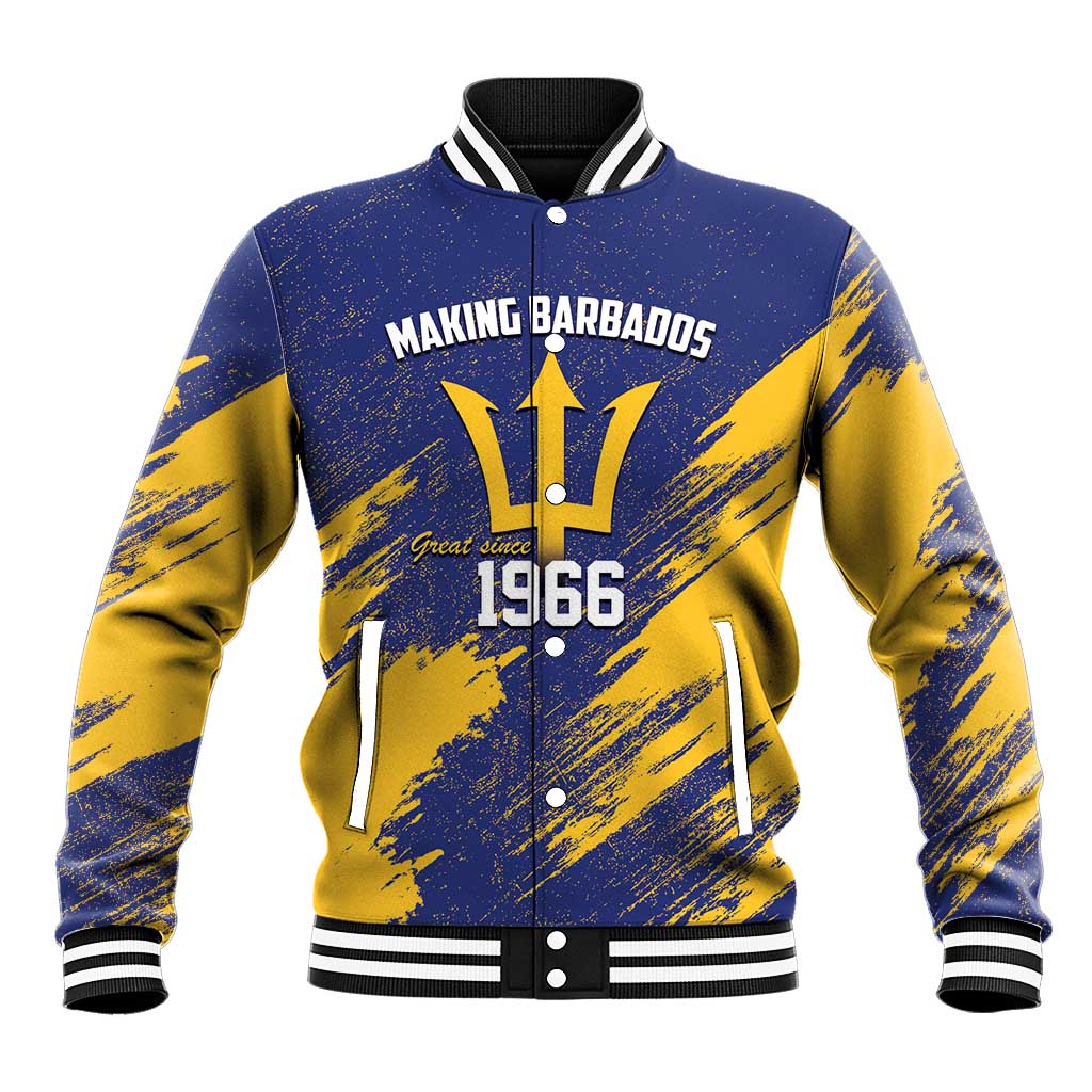 Barbados Pride Est 1966 Baseball Jacket - Wonder Print Shop