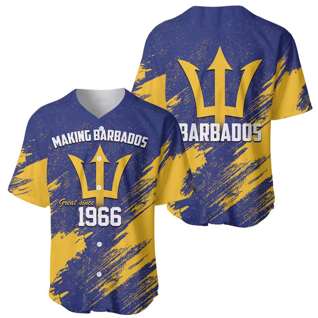 Barbados Pride Est 1966 Baseball Jersey - Wonder Print Shop