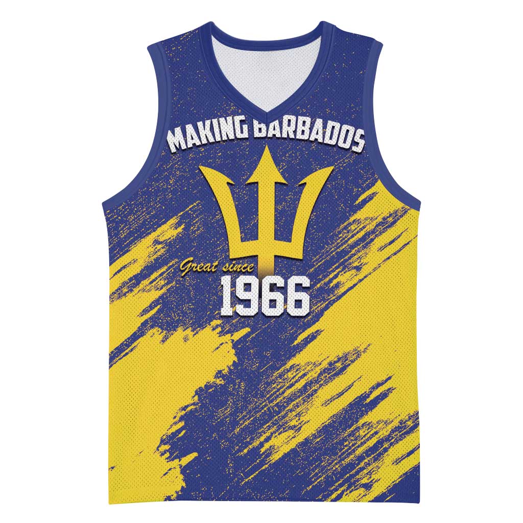 Barbados Pride Est 1966 Basketball Jersey - Wonder Print Shop