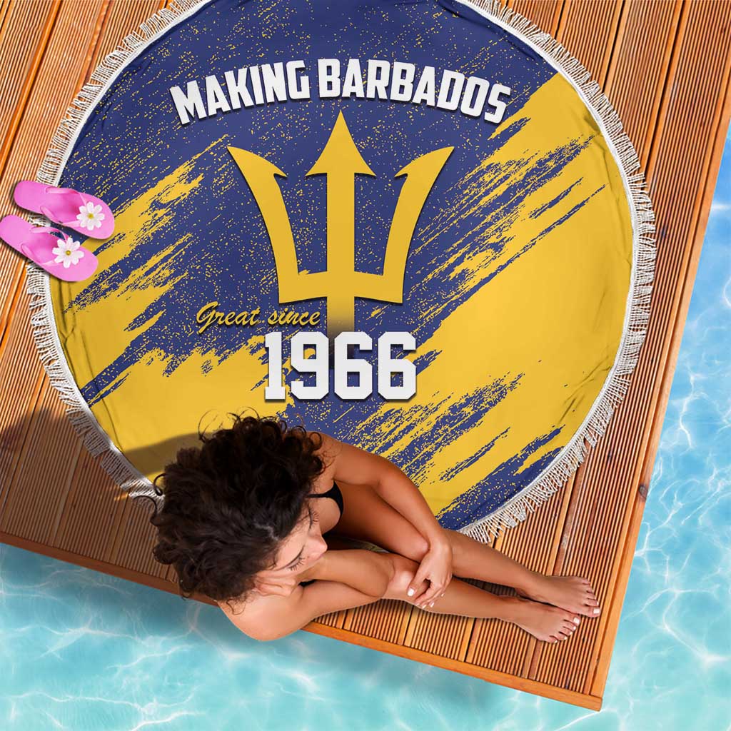 Barbados Pride Est 1966 Beach Blanket - Wonder Print Shop